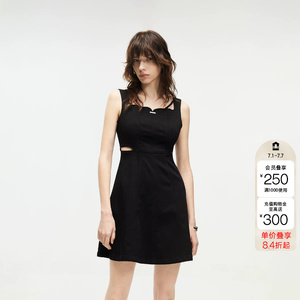 绫致ONLY夏季新款休闲淑女风纯色显瘦牛仔短裙连衣裙女