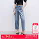 新款 牛仔裤 设计感修身 九分裤 女 显瘦直筒裤 绫致ONLY2025秋季
