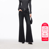 含棉腰带复古洗水微喇裤 绫致Vero 新款 2026春季 Moda牛仔裤