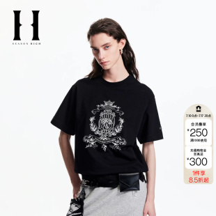 绫致SEASON HIGH春季新款NFL联名百搭舒适T恤女装