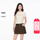 纯棉含内衬腰带A字工装 新款 短裙 Moda半身裙2026春季 绫致Vero