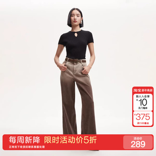 女秋冬废土风牛仔阔腿裤 Moda牛仔裤 绫致Vero LOOSE版 新降五折