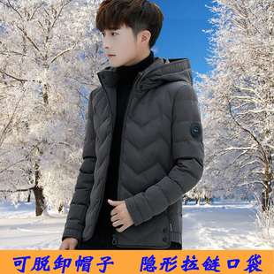 潮男棉服休闲秋冬外套痞帅冬装韩版潮流连帽棉袄男生棉衣冬季加厚