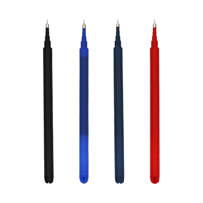 日本PILOT百乐可擦笔笔芯0.4mm中性笔芯按动式可擦水笔替芯针管笔尖摩磨擦中性笔芯四色选学生用