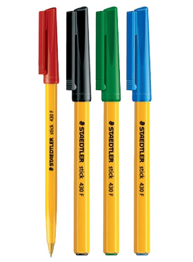 施德楼stick430m铠甲武士原子笔