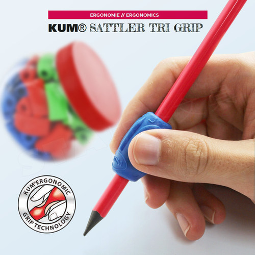 德国KUM库姆天然橡胶握笔器握笔器矫正器小学生一年级初学者学纠正握姿抓笔控笔训练成人书写不累手解压