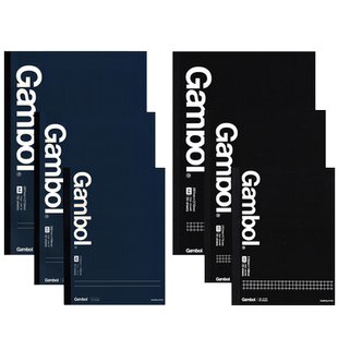 日本KOKUYO国誉Gambol无线装订笔记自填本月计划日程手册WCN-GTN 商务方格横线记事本