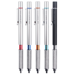 日本进口三菱uni绘图自动铅笔0.3/0.5/0.7/0.9mm学生用美术活动铅M5-1010设计制图金属低重心铅笔绘画素描