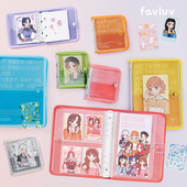 日本锦宫FAVLUV明星相册KINGJIM偶像粉丝照片卡片海报演唱会门票通讯集换卡整理装 饰贴纸活页收纳夹