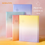 日本kokuyo国誉淡彩曲奇晴空30 40页资料册透明插页A4文件夹资料夹试卷透明大容量票据海报整理神器收纳袋