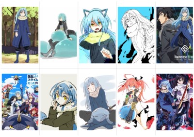 关于我转生成为史莱姆的那件事  小卡贴纸马口铁吧唧徽章挂饰串卡