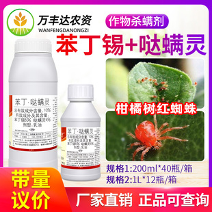 国光敌死可10%苯丁锡哒螨灵柑橘树红蜘蛛叶螨专用农药杀虫杀螨剂