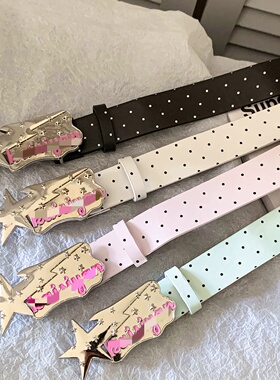 韩系波点星星皮带腰带辣妹装饰品
