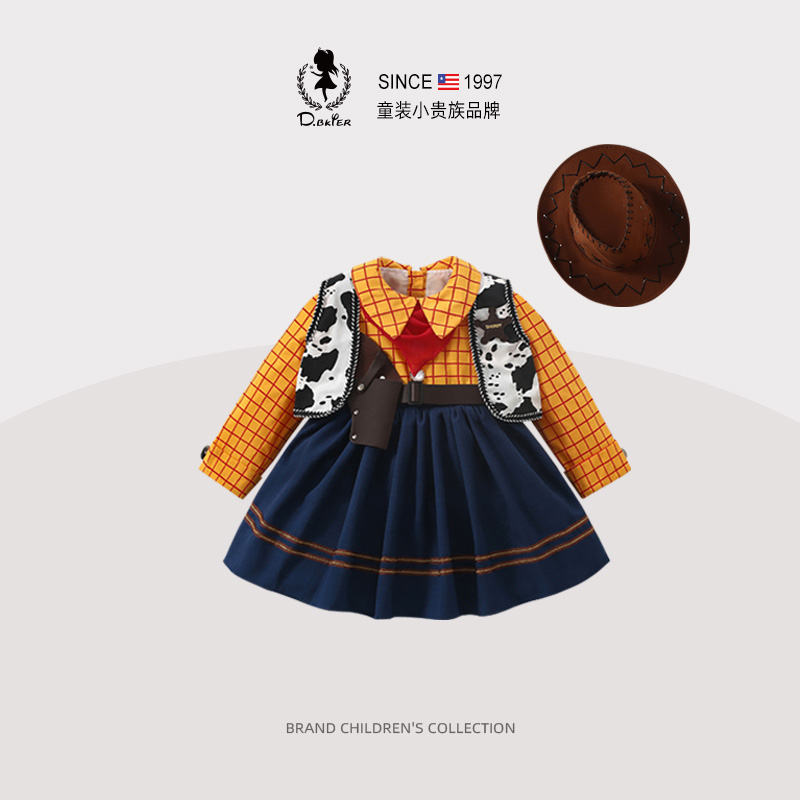 D.Bkyer女童胡迪警官连衣裙