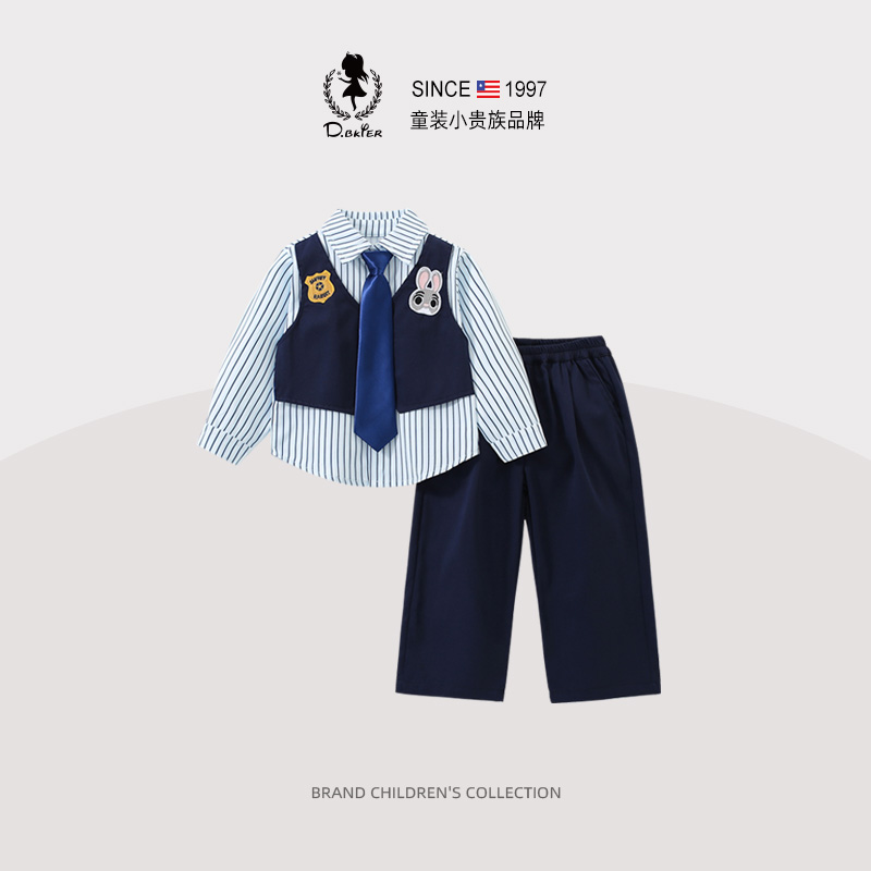 D.Bkyer男童朱迪兔子警官衣服