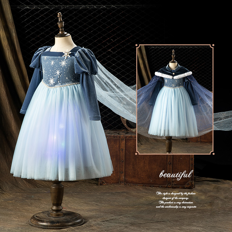 D.Bkyer女童高端爱莎公主裙礼服