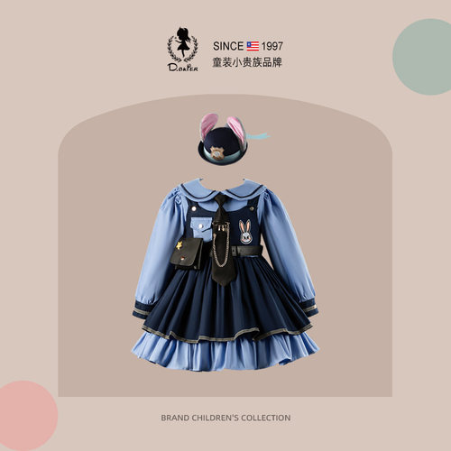 D.Bkyer女童朱迪兔子警官公主裙