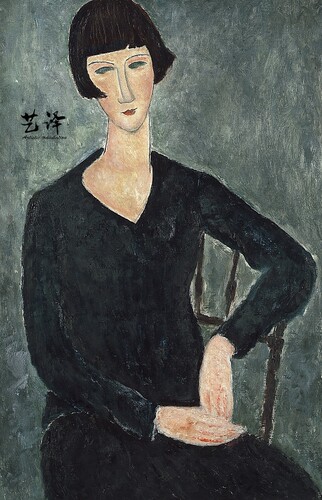 T181【意大利】莫迪里阿尼（Amedeo Modigliani）油画、素描图库
