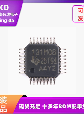 全新ADS131M08IPBS TQFP-32 24位32kSPS 8通道同步采样 Δ-Σ ADC