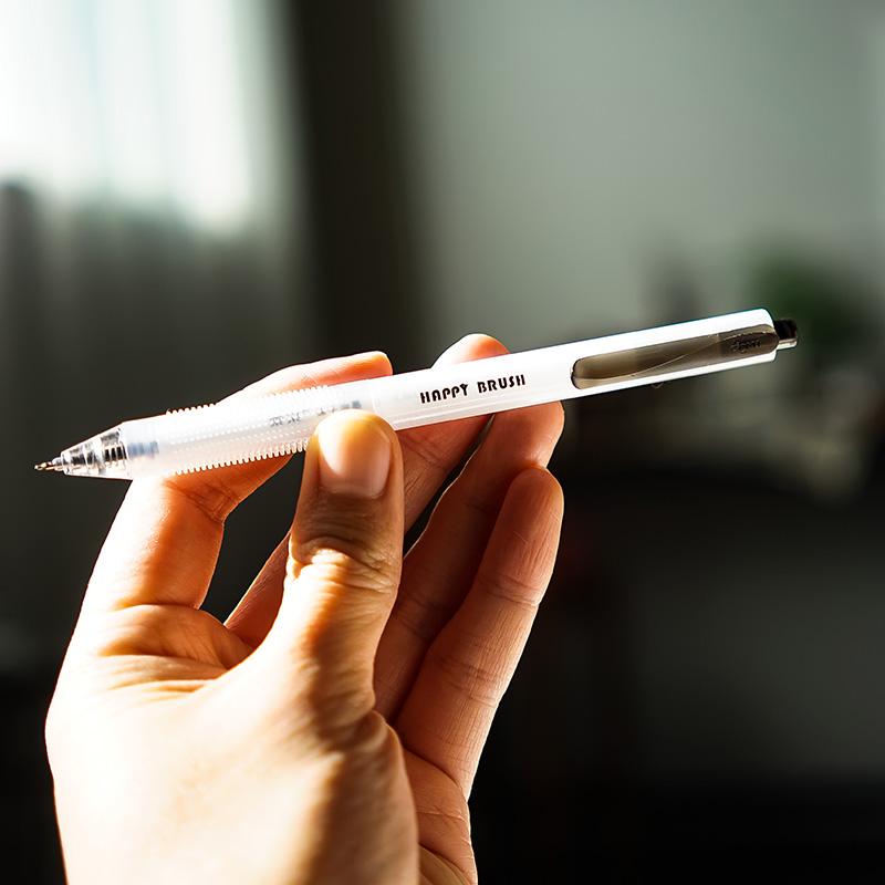 东米983按动简约黑蓝红0.5中性笔