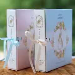 处理 烘焙包装书本巧克力生巧牛轧糖雪花酥盒新年伴手礼安妮兔9粒