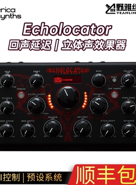 Erica Synths Echolocator 回声延迟 立体声效果器 吉他单块踏板
