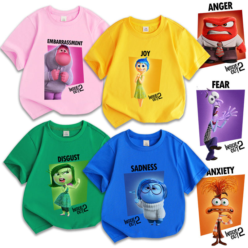 头脑特工队衣服儿童夏天短袖T恤