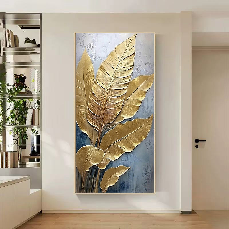 手绘油画家大业大高级感走廊挂画