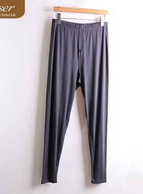 凯撒caser冬男士轻暖鹅绒蛋白单裤保暖长裤打底秋裤线裤AN60-5077