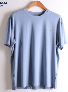 豪门夏季男士棉莫代尔圆领短袖T恤衫家居半袖MI150128短裤150130