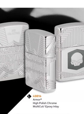 原装zippo芝宝打火机骷髅浮雕哈雷2022年年度机收藏49814