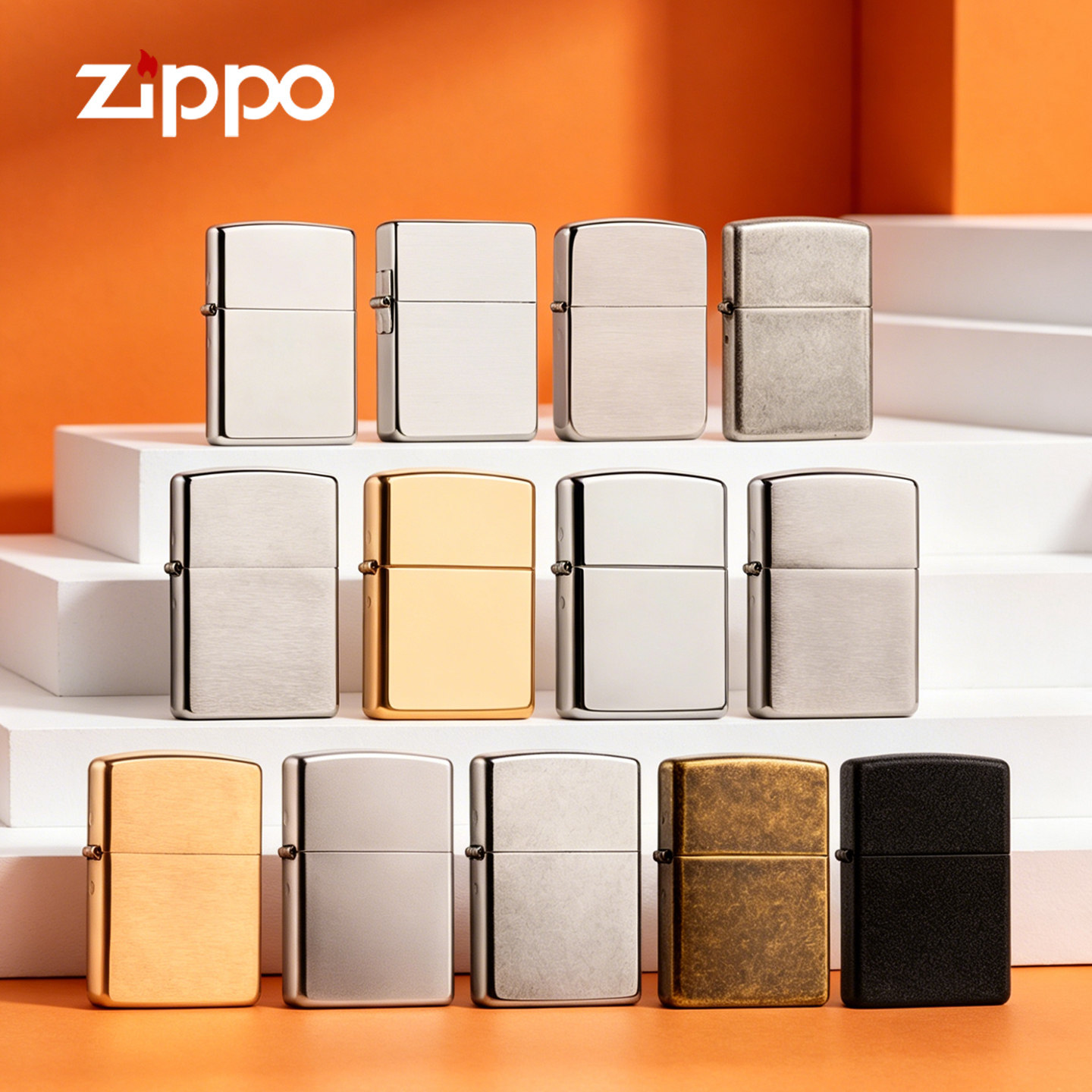 Zippo打火机正品1941黑裂漆缎纱磨砂1935煤油防风生日父亲节礼物