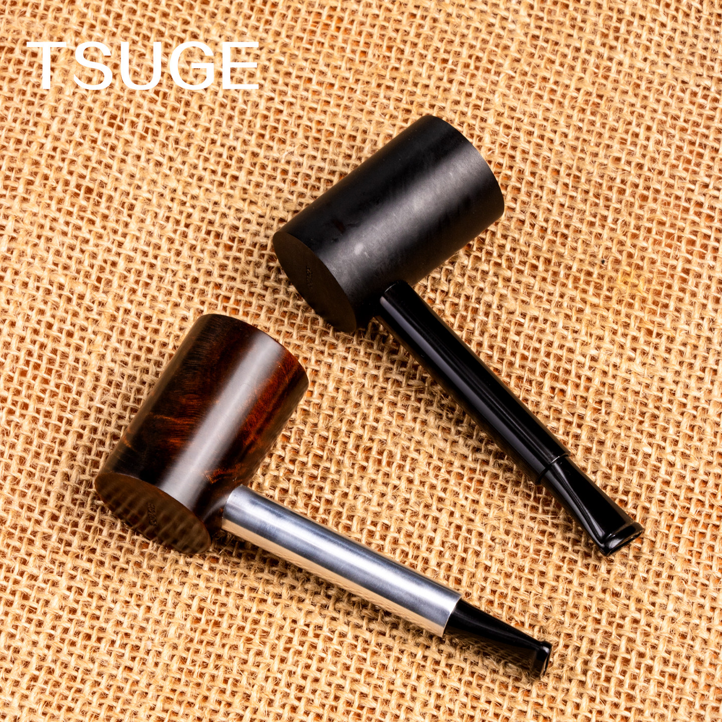 日本原装进口tsuge拓植烟斗手工烟杆石楠木小胖墩可换滤芯旱烟锅