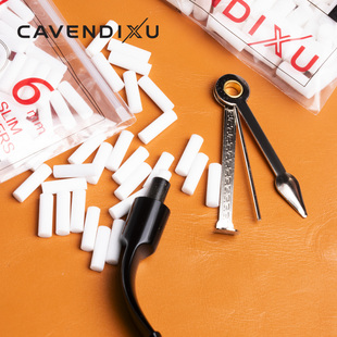 日本进口烟斗8mm海绵过滤芯6mm烟斗工具烟杆配件过滤器滤嘴棉芯