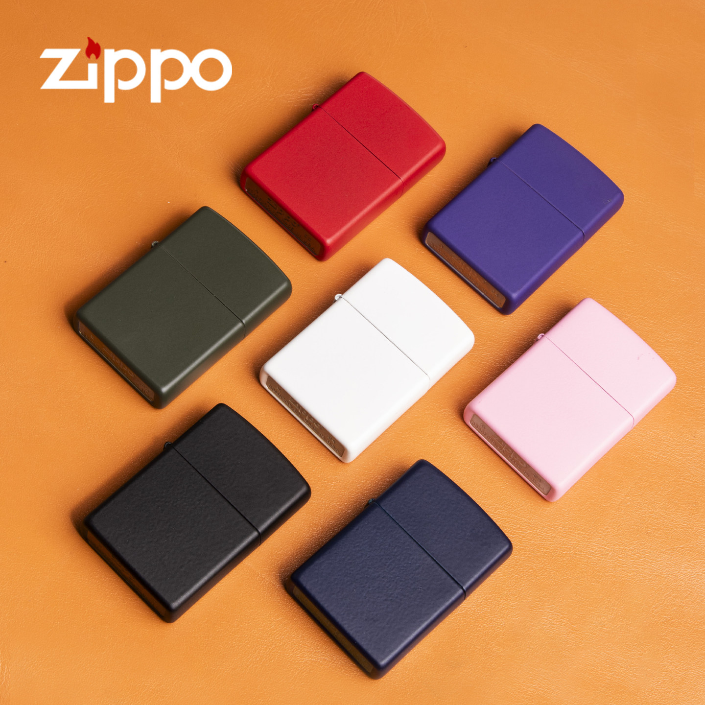 zippo打火机正品彩漆红色男士火石煤油高端防风送男生情人节礼物