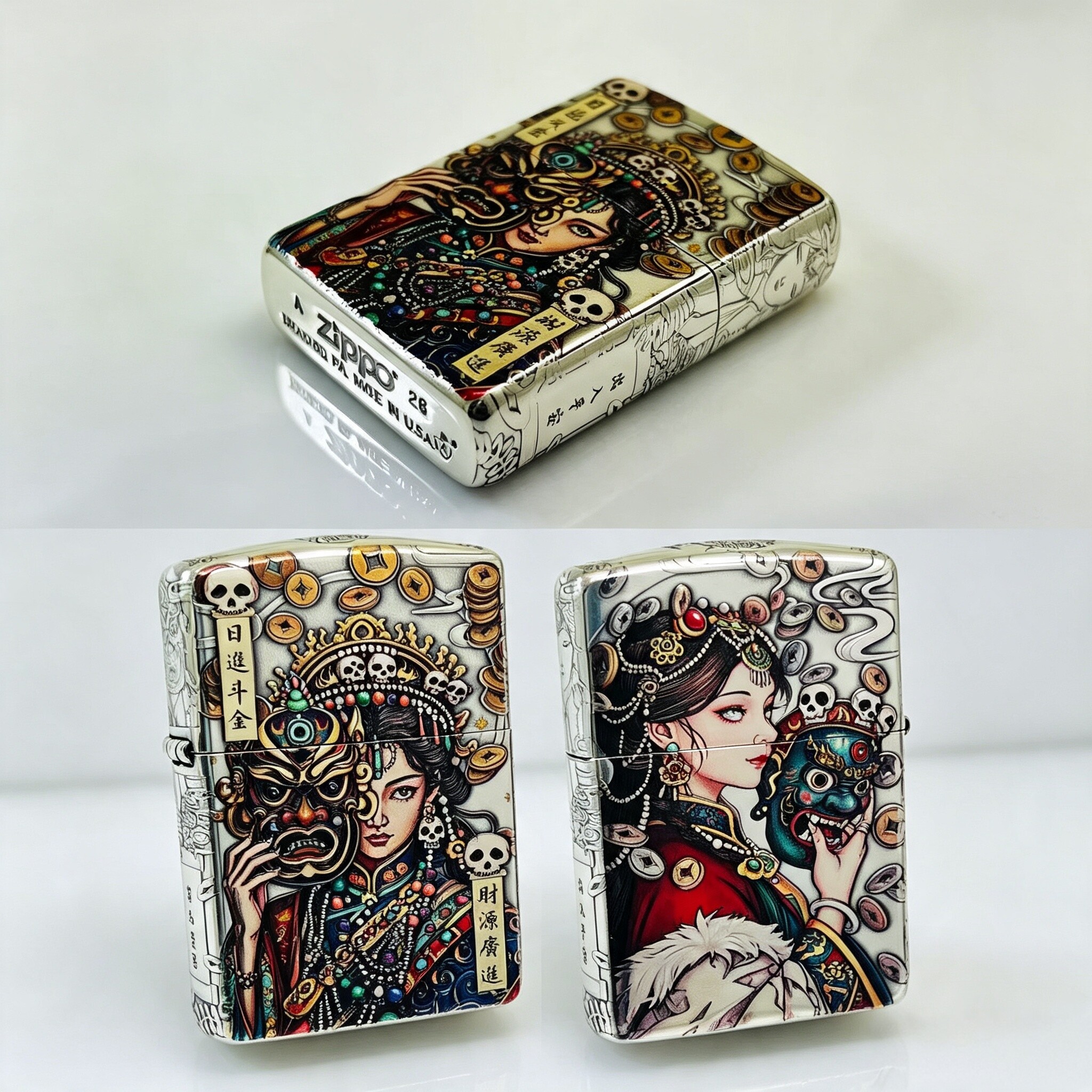 ZIPPO官方正版打火机之宝正品扎基拉姆防风煤油七夕礼物送男生