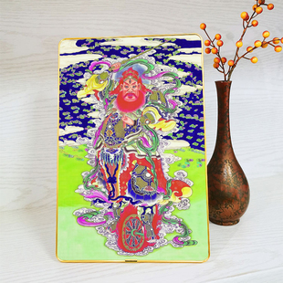 古画版 王灵官护法神将桌面摆台相框画 神像画摆件装饰挂画定制