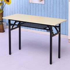 免安装长方形支架展示电脑桌折叠木质一米大号餐桌简易桌子工作可