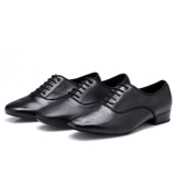 Кожаные мужские современные танцевальные туфли мужская танцевальная обувь квадрат дружба для взрослых мягких базовых национальных национальных стандартных танцевальных танцевальных туфлей танцевальной туфли