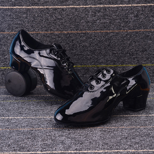 秋冬真皮女童拉丁舞鞋男童鞋舞蹈鞋女孩儿童软底练功男孩初学者