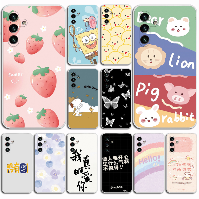 适用于三星Galaxy M34手机壳F34保护套全包磨砂硅胶保护壳防刮摔TPU软壳简约磨砂软壳硅胶外壳