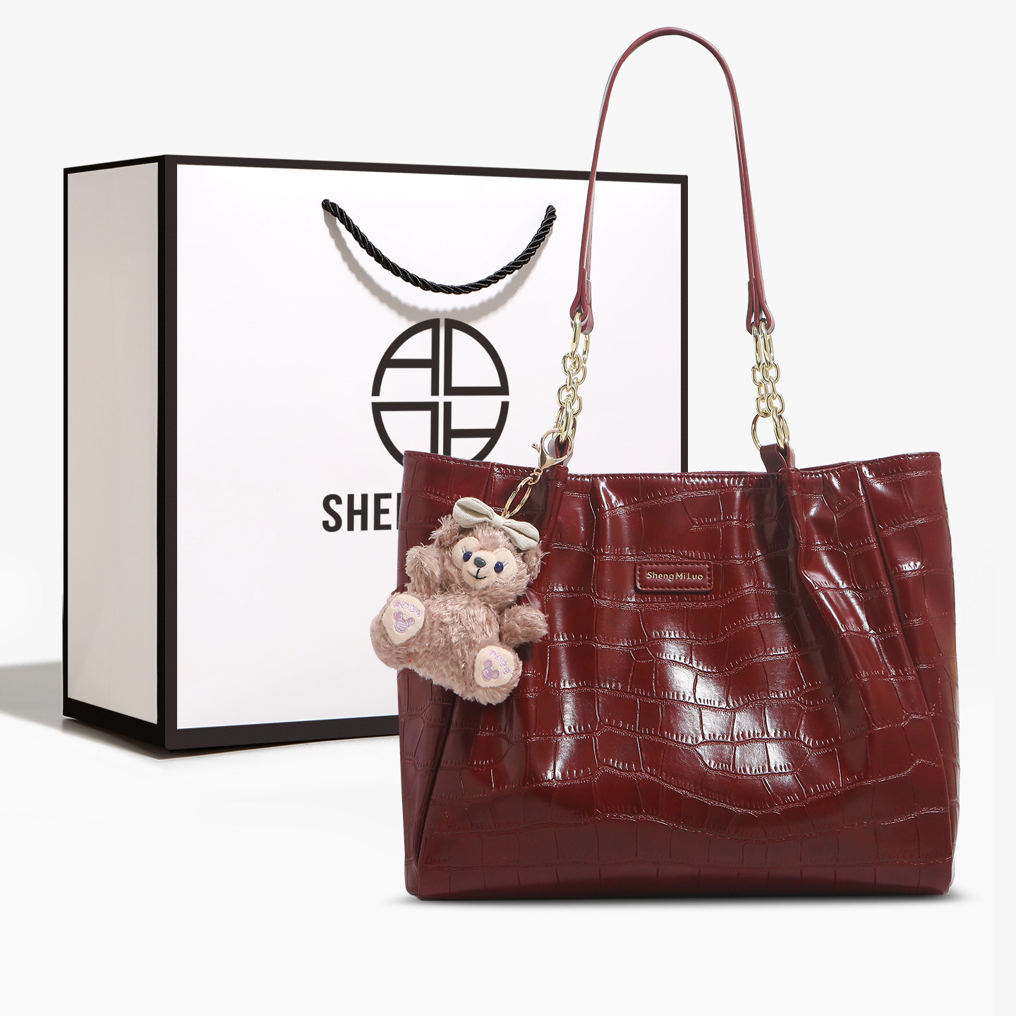 香港品牌结婚红色单肩包包女2026新款时尚婚包大容量新娘包托特包,箱包皮具/热销女包/男包,托特包,淘宝优惠券,粉丝福利购,淘宝优惠卷