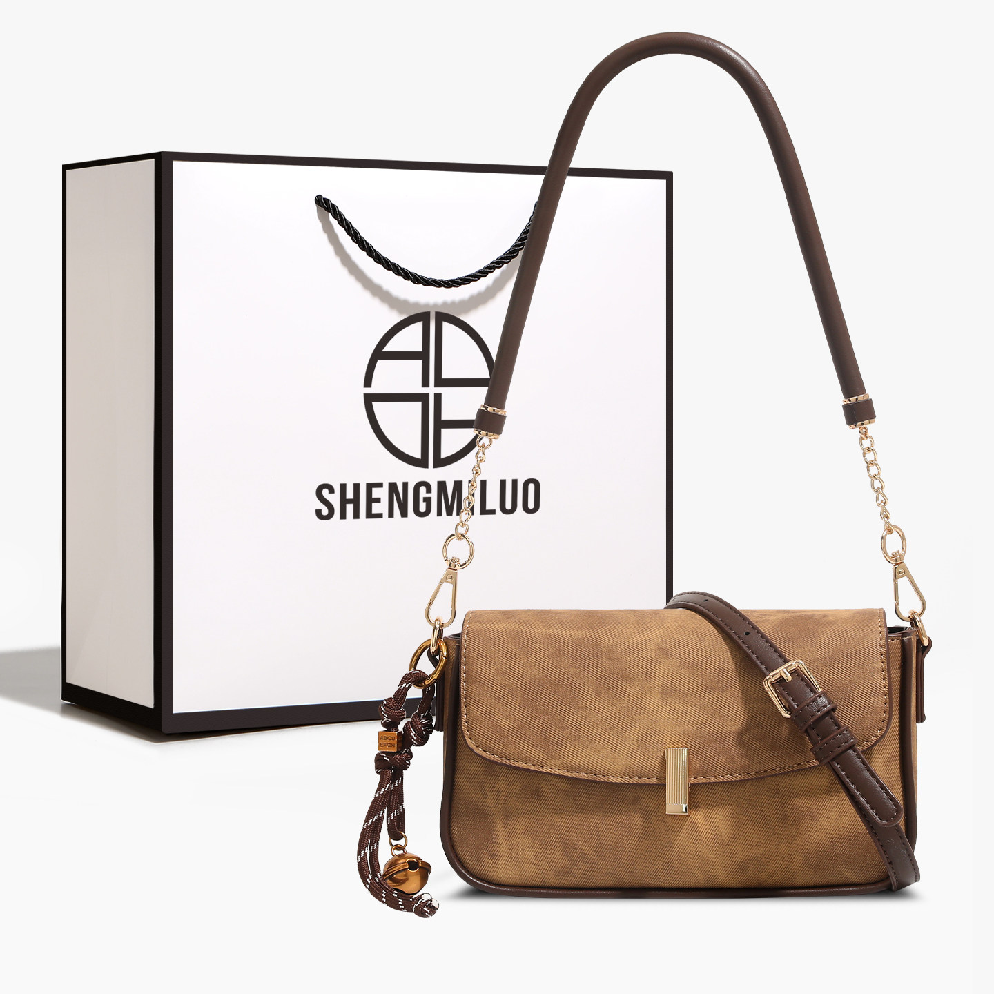 香港品牌小众复古包包女2026新款质感斜挎包时尚百搭单肩腋下包