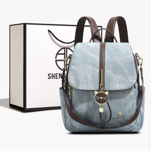 香港品牌可单肩轻便双肩包包女2026新款 百搭大容量通勤背包 时尚