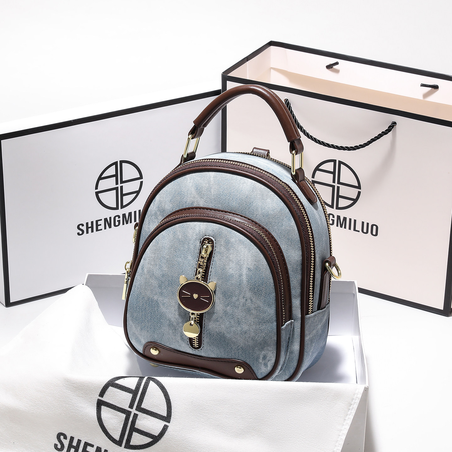 香港品牌轻奢生日礼物包包女2026新款时尚通勤小背包可单肩双肩包,箱包皮具/热销女包/男包,双肩背包,淘宝优惠券,粉丝福利购,淘宝优惠卷