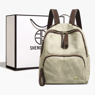 香港品牌高级感简约双肩包包女2026新款 百搭大容量通勤背包 时尚