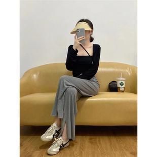 【现货秒发】高级感俏皮活泼穿搭御姐炸街时尚网红阔腿裤三件套装