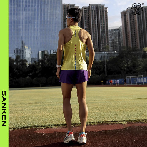 马拉松专业跑步松风速干背心