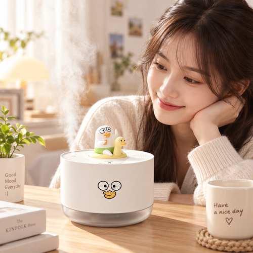 Line Friends小刘鸭加湿器音响氛围灯桌面七夕送女友闺蜜生日礼物