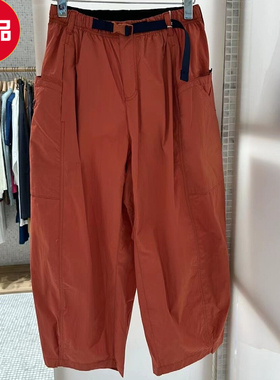 2023年素然专比新品春夏运动防泼水九分阔腿肥锥裤子女A0231PA39